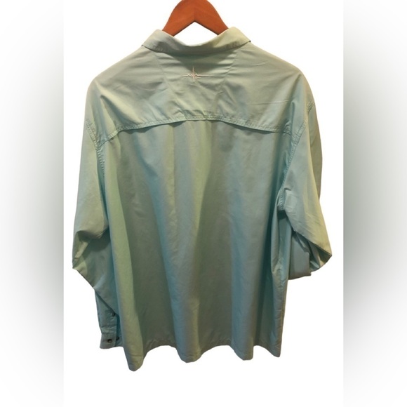 Habit Roll Tab Long Sleeve Fishing Shirt Mint Green Size XL SPF 30 Lightweight - Picture 2 of 5